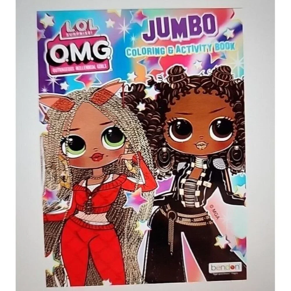 NEW - Bendon - MGA- L.O.L. O.M.G. Jumbo Coloring and Activity Book
